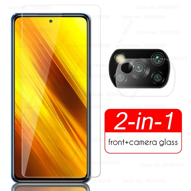 Cristal protector para cámara de xiaomi poco x3, cristal protector para cámara de vidrio, película de protección 9H para poko poxo little x3 pro x 3 nfc x3pro pocox3 nfs