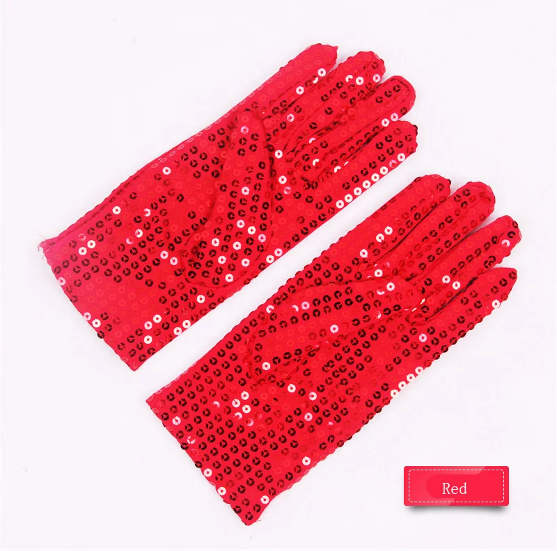 New double-sided gloves, monochrome sequined gloves, stage performance, fashion trend gloves A72