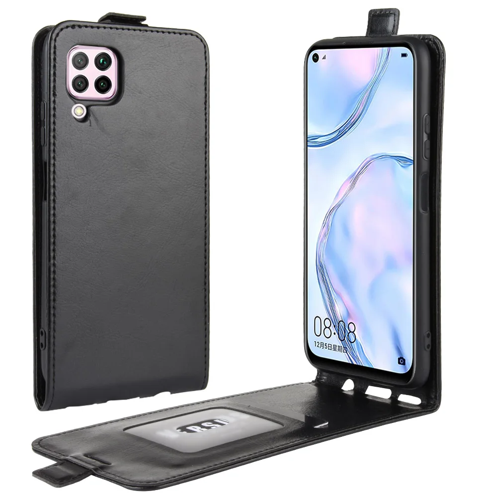Для huawei P40 Lite чехол на Nova 6SE из искусственной кожи кошелек вверх и вниз хит цветной