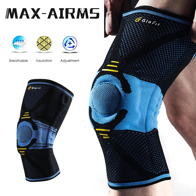 Maxairms 3D наколенники поддерживает бандаж Волейбол Баскетбол Meniscus защита колена спортивные предохраняющие наколенники