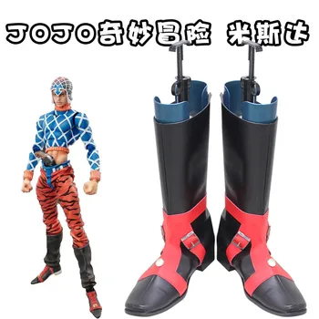 

JOJO's Bizarre Adventure Jolyne Cujoh shoes Cosplay JOJO's Bizarre Adventure Guido Misuta leather shoes men women cartoon shoe