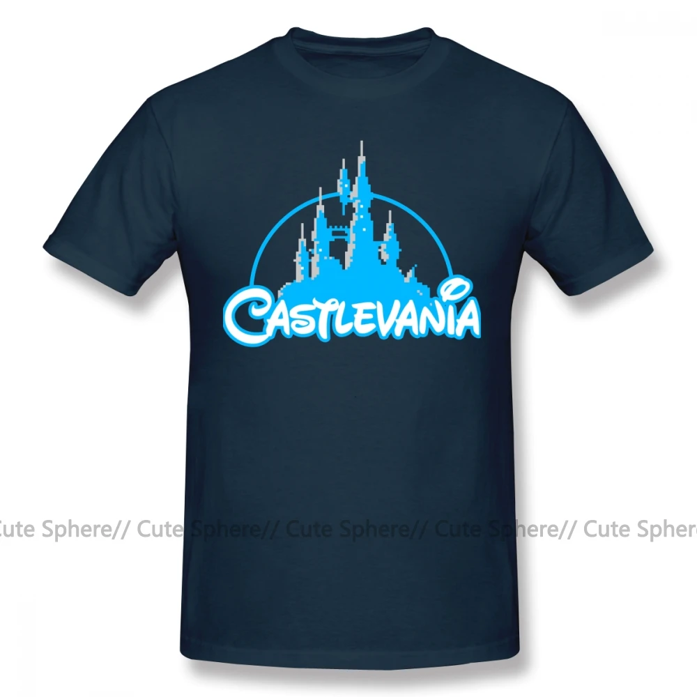 Castlevania футболка Castlevania 4xl Рубашка с короткими рукавами футболка 100 хлопок модный Забавный принт человек футболка - Цвет: Navy Blue