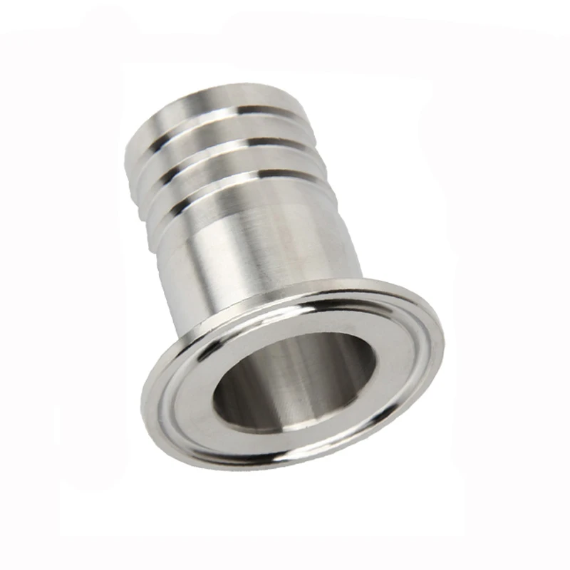 304 Stainless steel camlock Pipe Fitting hose connector Ferrules Tri Clamp Plumbing Pipes Barb 1.5" 50.5mm 64mm OD 6-51mm