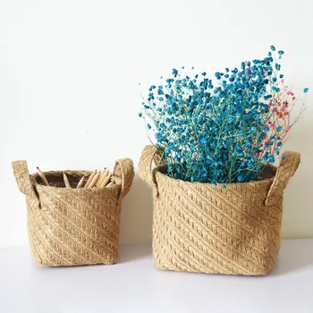

New Waterproof Laundry Basket Kids Toy Clothes Organizer Storage Basket Large Cotton Linen Clothes Basket
