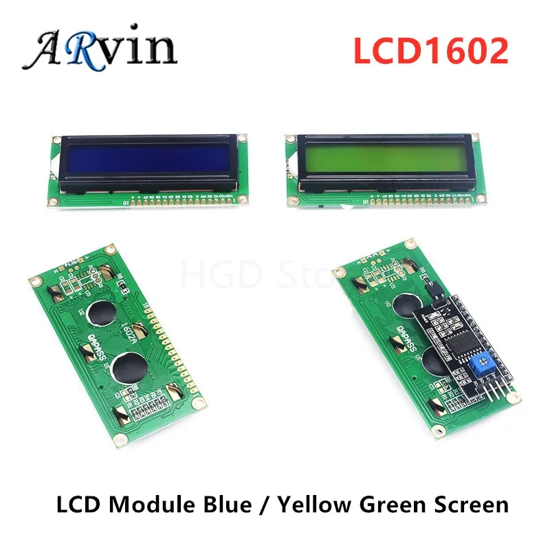 Display LCD 12864 128x64 5V I2C/SPI Per Arduino | Giallo/Verde O Blu
