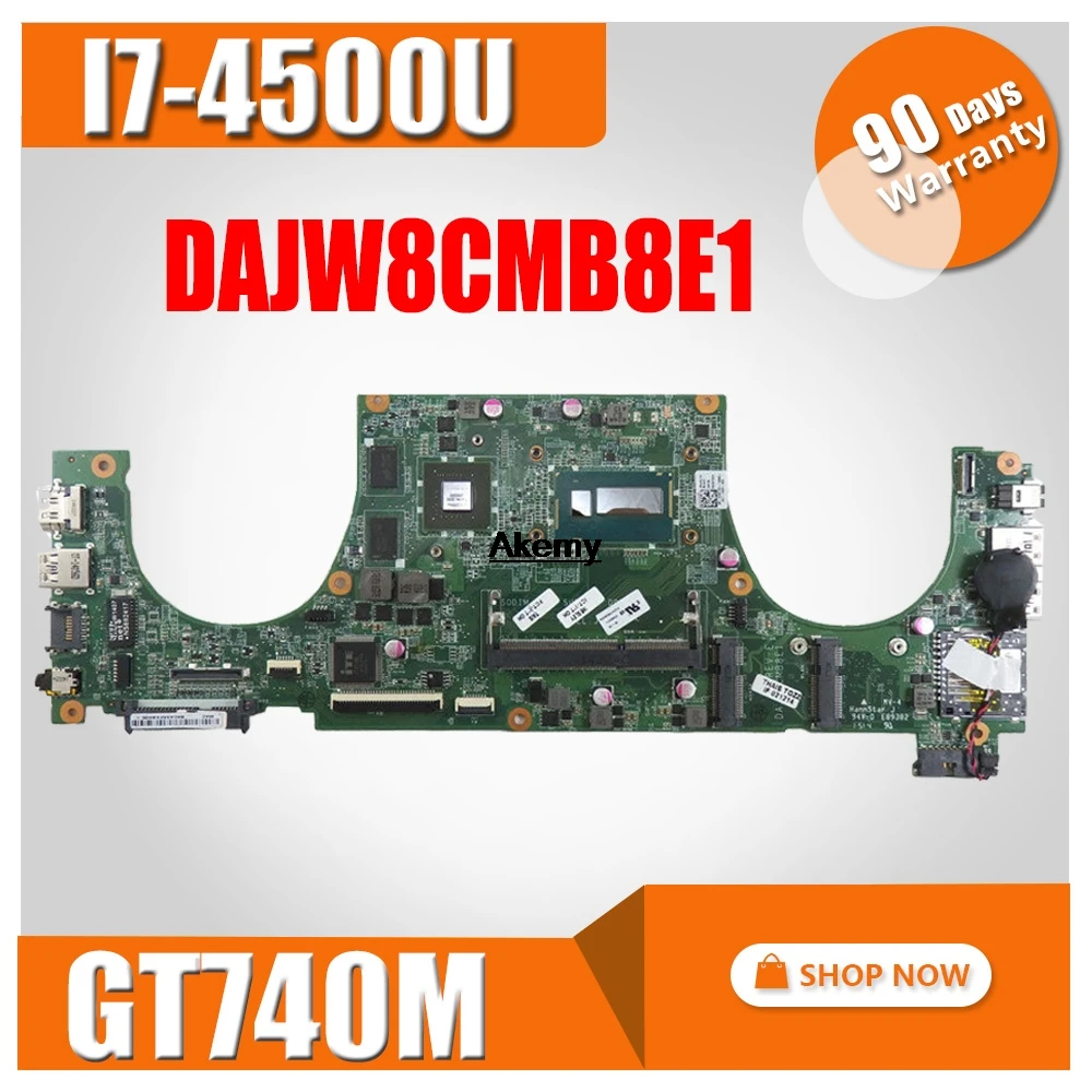 DAJW8CMB8E1 материнская плата для ноутбука Dell Vostro 5470 оригинальная материнская плата I7-4500U GT740M