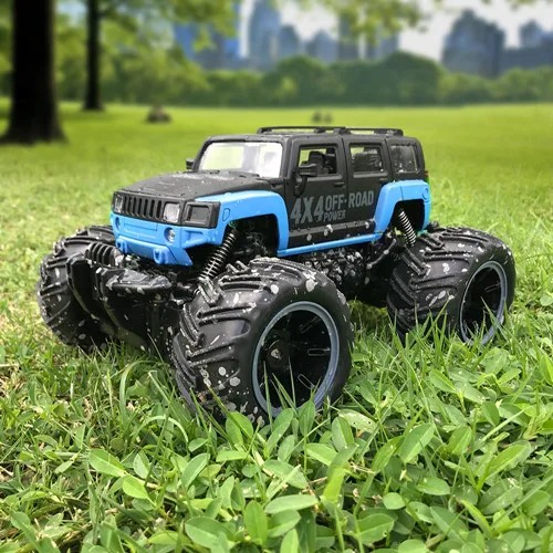 Синий Автомобиль 2,4 Ghz 1/16 RC Dirt Bike 2 колесный диск Рок Гусеничный ралли автомобиль Bigfoot автомобиль внедорожный автомобиль с дистанционным управлением автомобиль Рождественский подарок - Цвет: Синий