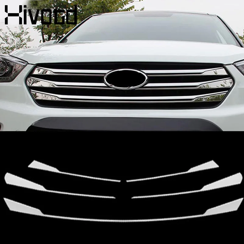Для hyundai Creta ix25- Хромированная передняя Центральная сетка решетка гриль крышка отделка Литье защита украшения из нержавеющей стали
