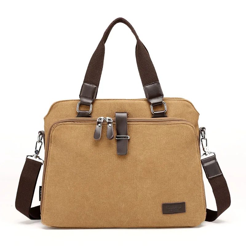 

Early Spring New Style Men Canvas Bag Fashion Business Shoulder Bag Slash Shoulder Bag Classic Handbag