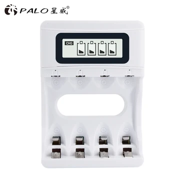 

Intelligent LCD Display AA / AAA Battery Charger For Ni-Cd Ni-Mh Rechargeable Batteries USB Interface Smart Chargers