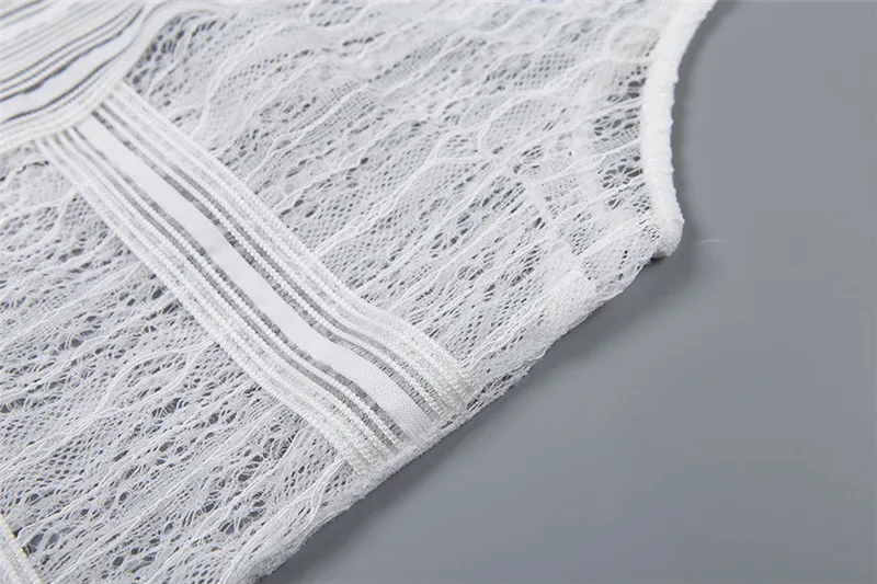 Bodysuits Summer Sexy Bandage Bodycon Rompers Deep V Backless Jumpsuits Black White Sleeveless Playsuits 2019 New Arrivals (18)