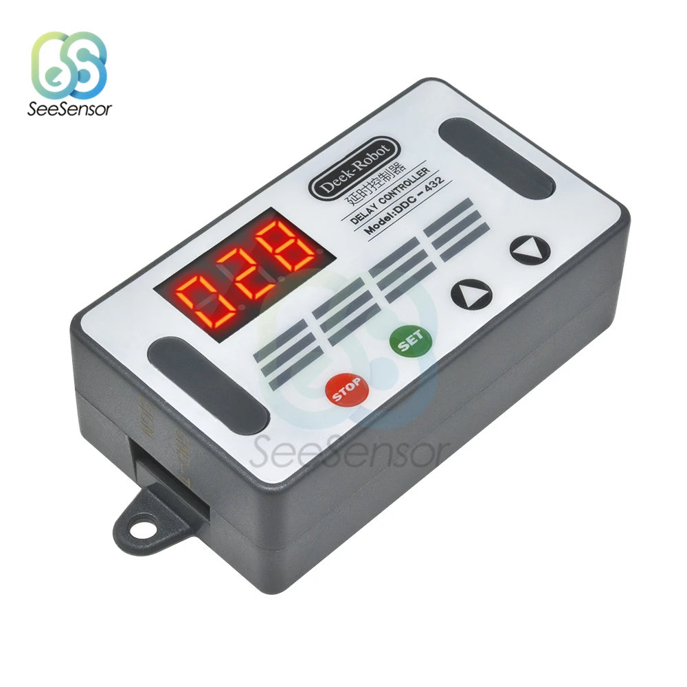 DDC-432 DC 12V 24V двойной МОП-светодиодный цифровой регулятор задержки Реле времени задержки цикл запуска переключатель модуль управления синхронизации