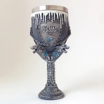 

House Stark Coffee Mugs Stainless Steel Resin Cups and Mugs Creative Beer Drinkware Mark