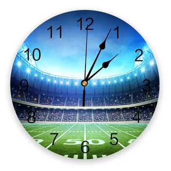 

Playground Baseball Stadium Wall Clock Modern Design Home Living Room Office Cafe Decoration Art Wall Watch