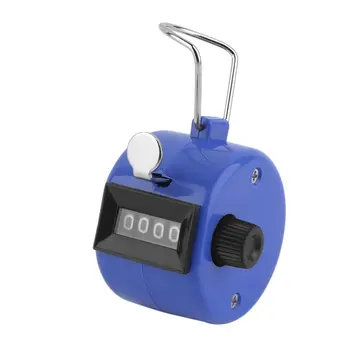 

Clicker 4 Digit Number Counters Plastic Shell Hand Finger Display Manual Counting Tally Clicker Timer Soccer Golf Counter dropsh