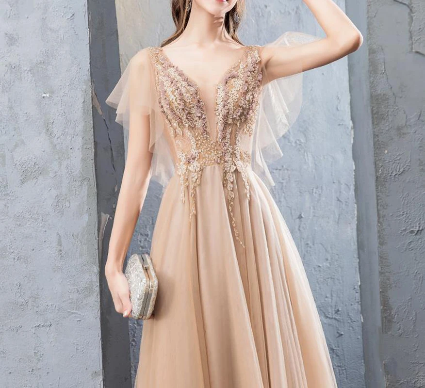 Кружева Бохо свадебное платье Vestido de noiva глубокий v-образный вырез сексуальные свадебные платья с бисером без рукавов открытая спина длина в пол