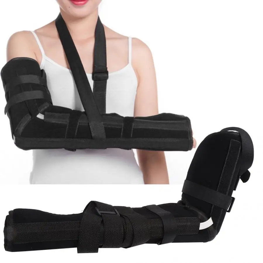 

Posture Corrector Unisex Arm Sling Elbow Shoulder Padded Support Injury Recovery Shoulder Strap Black Braces Supports