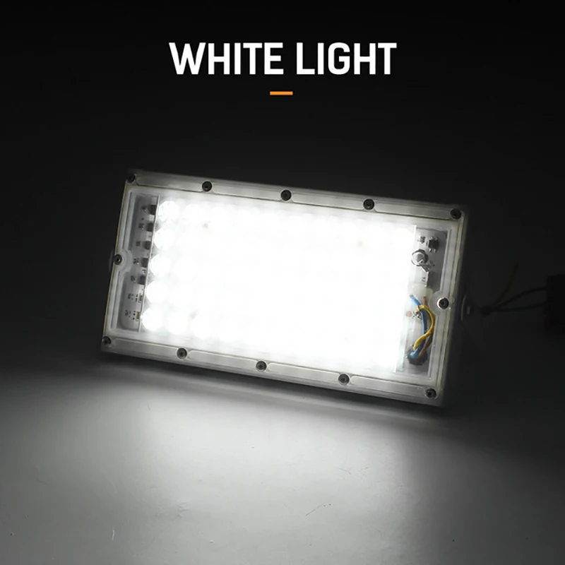 LED Flood Light 50W DC12V Waterproof IP65 Reflector Led Spotlight Projector FloodLights Streetlight Outdoor Lighting Cold White