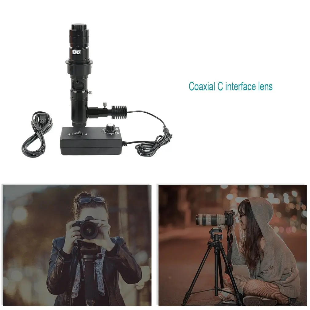 

CCD CMOS Industrial Optical Microscope Camera Coaxial Optical Optics Times C Mount Lens Microscope Video Optical Lens