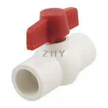 " x 1" скольжения концы 2 порта ПВХ шаровой клапан белый красный