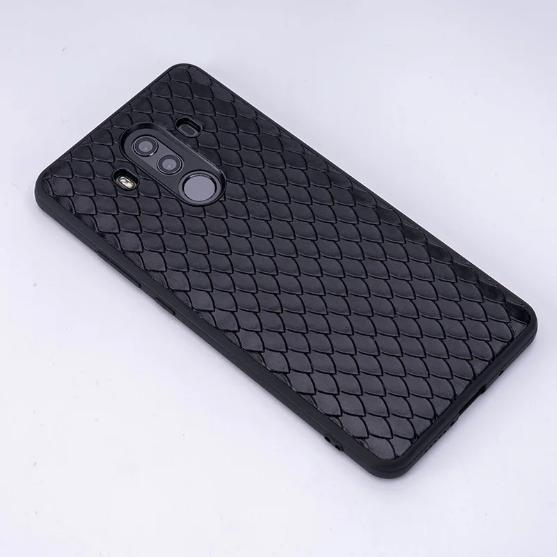 2019 New Type Cowhide Fish Scales Phone Case For IPhone X XS Max XR Apple 5 5S SE 6 6S 7 8 Plus Protect Fitted | Мобильные телефоны