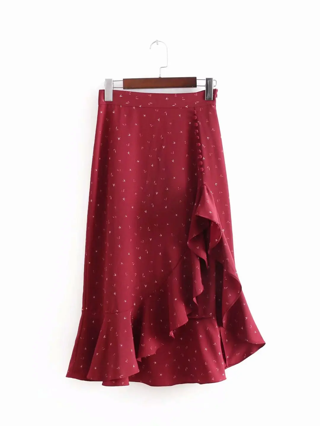 

Summer Europe And America New Style WOMEN'S Dress Versitile Fashion Slim Fit Slimming Moon Heart Printed Irregular Medium-length