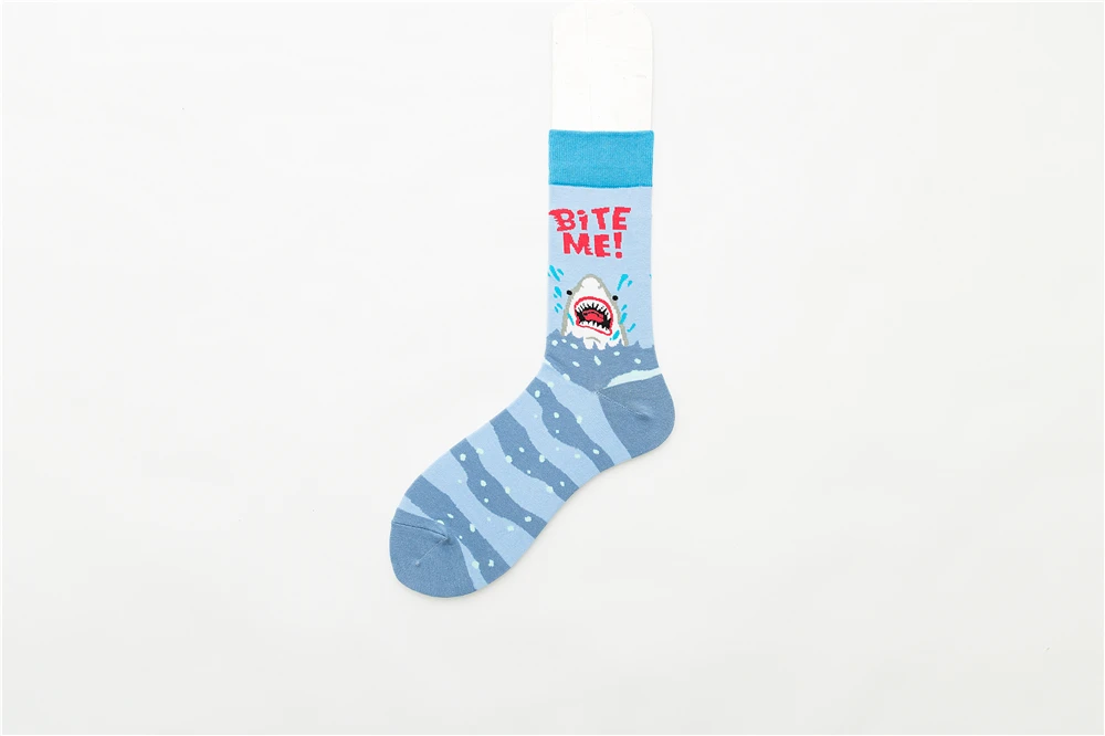Neue Frühling-Winter Happy Shark Unisex Hip-Hop Skateboard Wärmesocken Streetwear Tanz Rock Punk Party Dropship – Detail 16