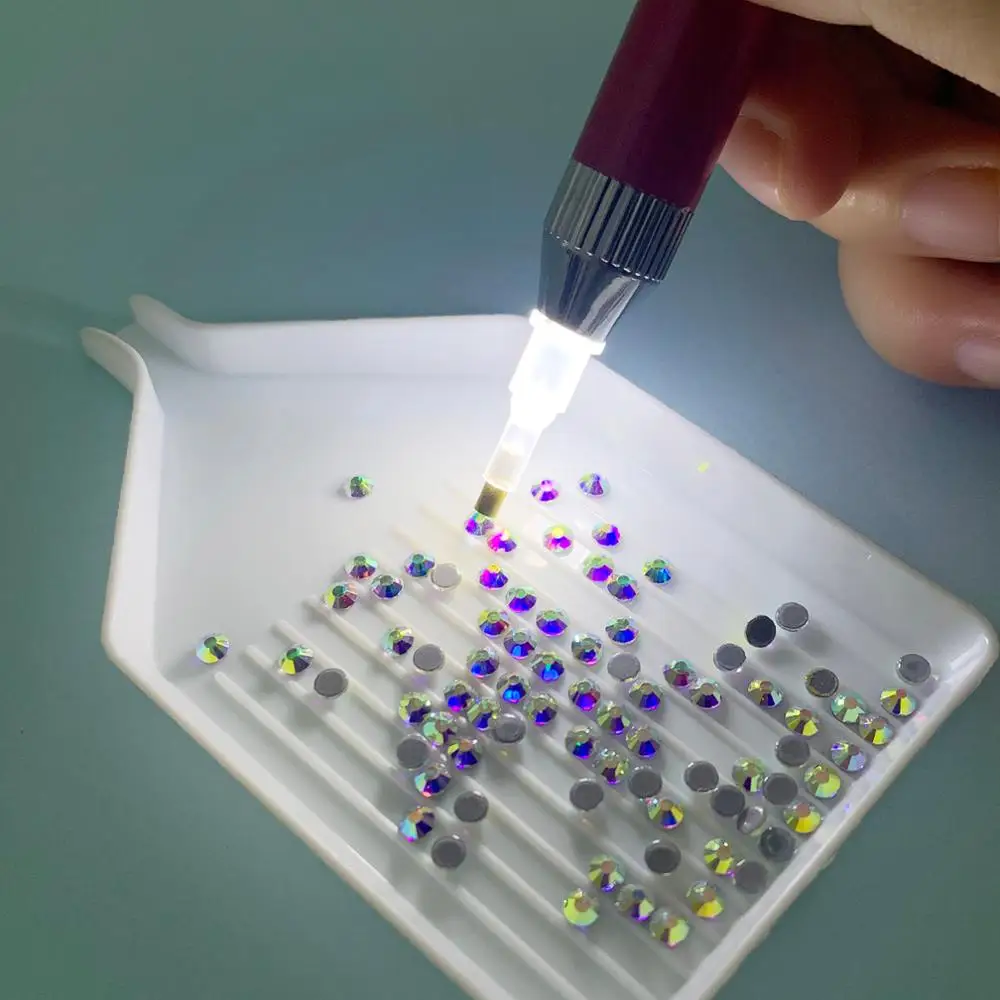 Point Drill Pen Square Round Diamond Painting Tool Lighting Diamond Pens 5D Painting with Diamonds Accessories Christmas Gift diamond painting diamond painting accessories diamond painting pen