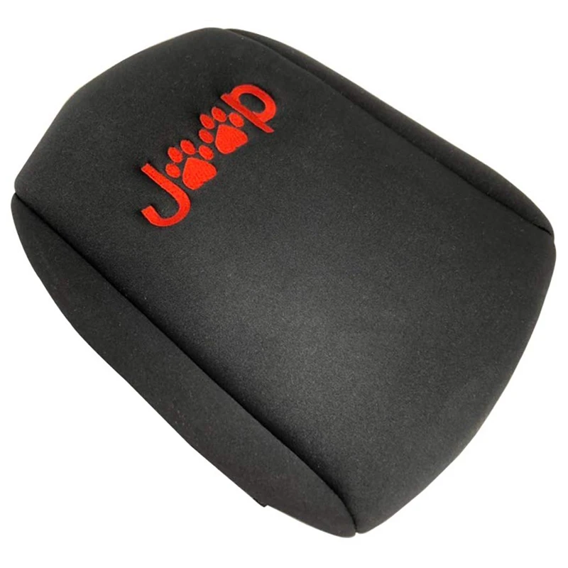 Крышка центральной консоли, подлокотник для Jeep Wrangler JL JLU-, аксессуары для интерьера, собачьи лапы с логотипом