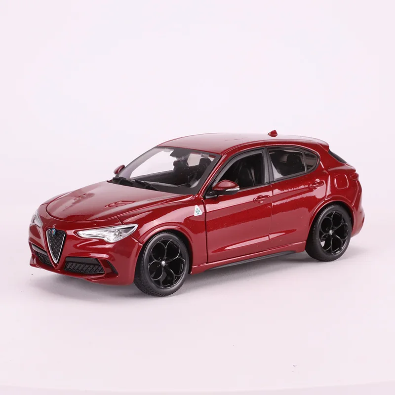 1:24 Высокая модель автомобиля Alfa Romeo из сплава Stelvio четырехлистный внедорожник внедорожный автомобиль Giulia игрушки для детей Подарки