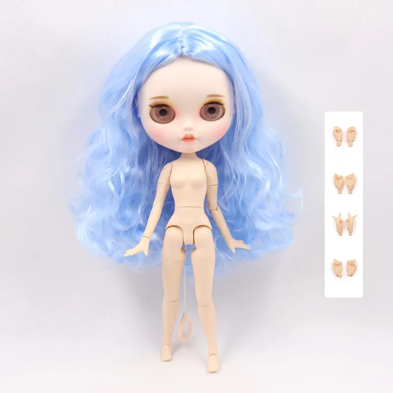 Кукла Blyth 1/6 bjd белая кожа шарнирное тело матовое лицо шарнирное тело индивидуальное лицо с бровями 30 см ледяная sd игрушка - Цвет: like the pic