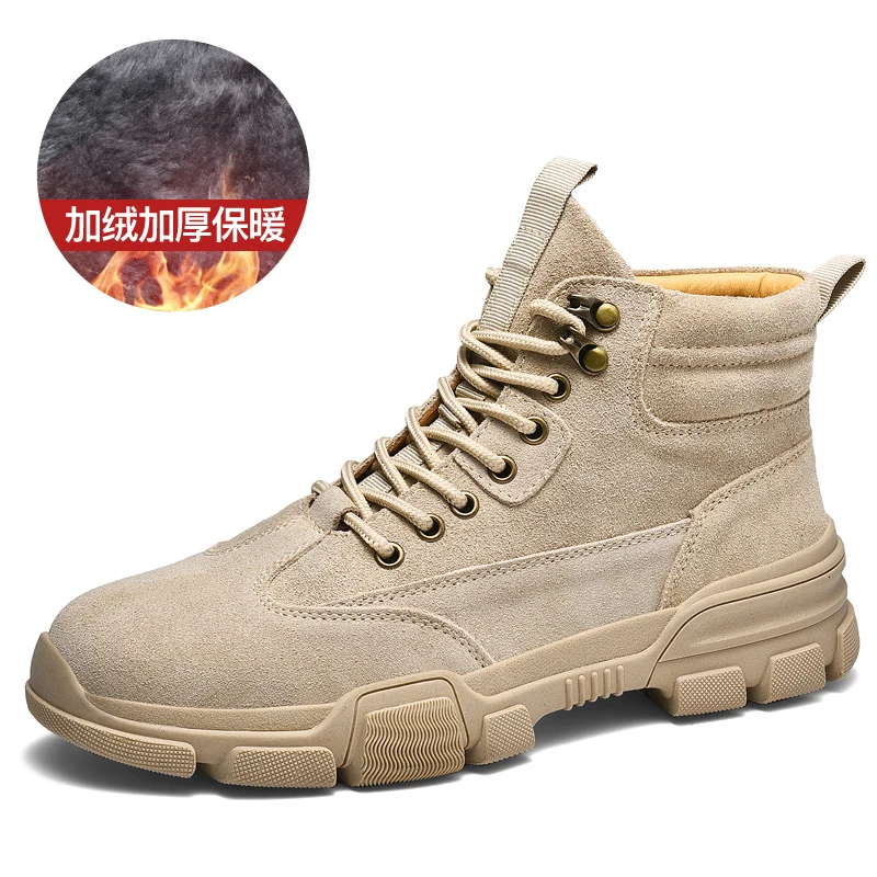 Мужские ботинки Martens зимние теплые уличные водонепроницаемые полуботинки martin Мужская зимняя Рабочая хлопковая обувь мужские зимние ботинки с высоким берцем