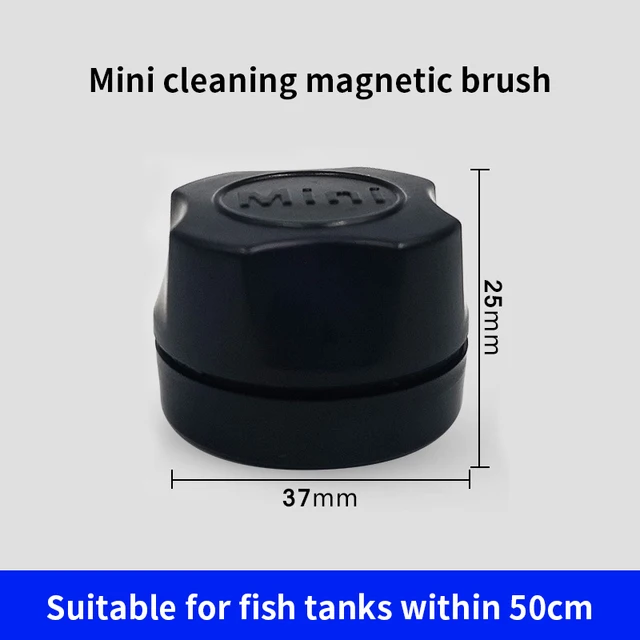 Boxtech Mini Aquarium Magnetic Brush for Small Fish Tank Glass Cleaning