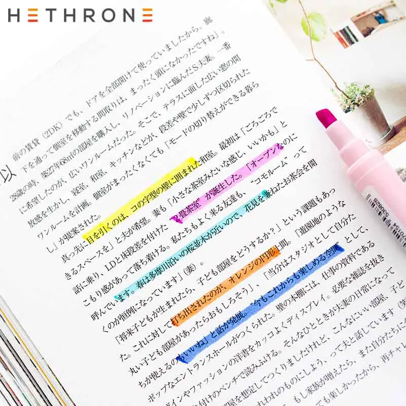 Hethrone, 5 шт., двойные цветные маркеры, ручка для рисования, Перманентная краска, ручка, масляная краска, принадлежности, маркеры, двойная ручка для граффити, сделай сам, gif