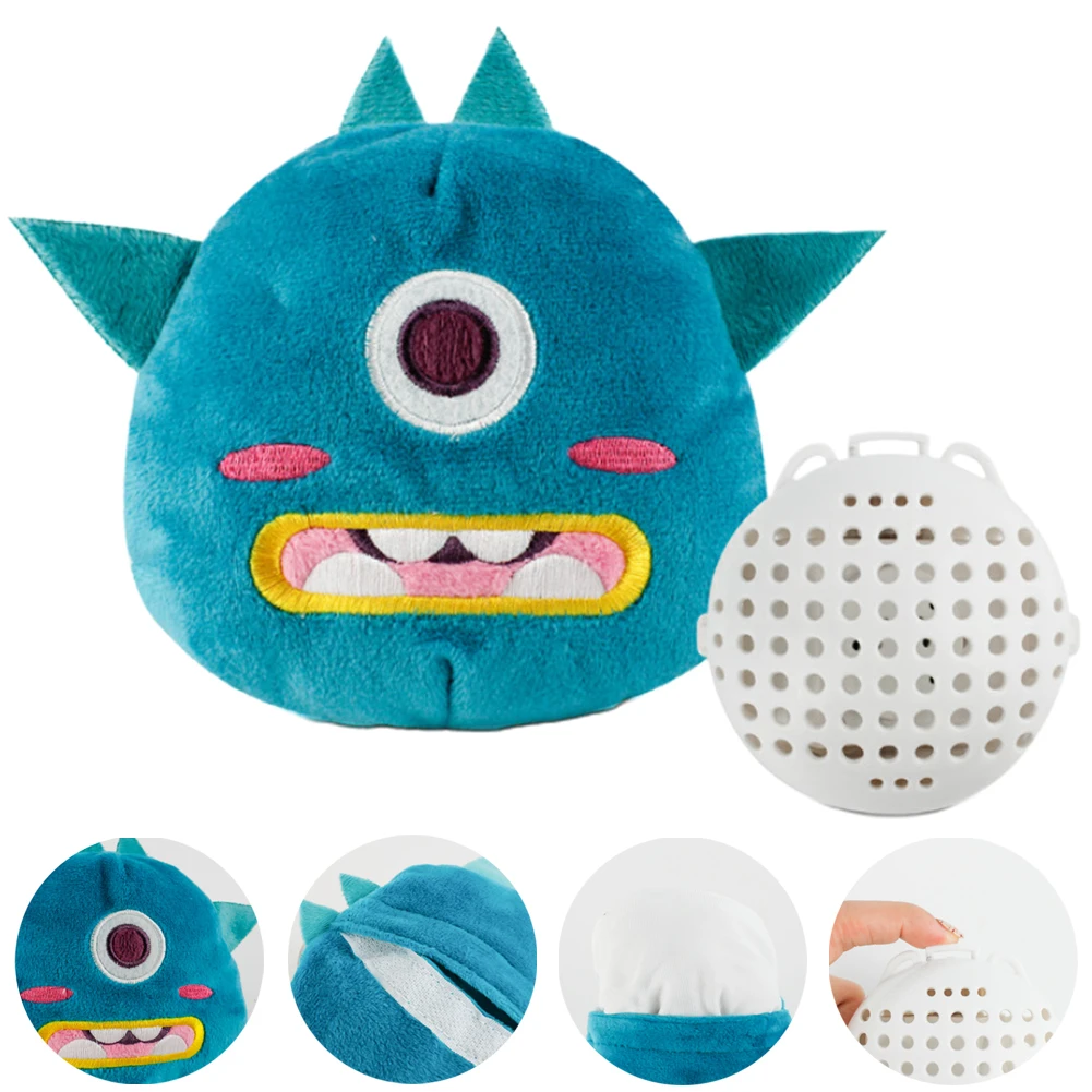На батарейках Жевательная устойчивая к царапинам игрушка мяч для собаки звук вибрации Электрический Забавный писк плюшевый чехол интерактивный домашний мультфильм
