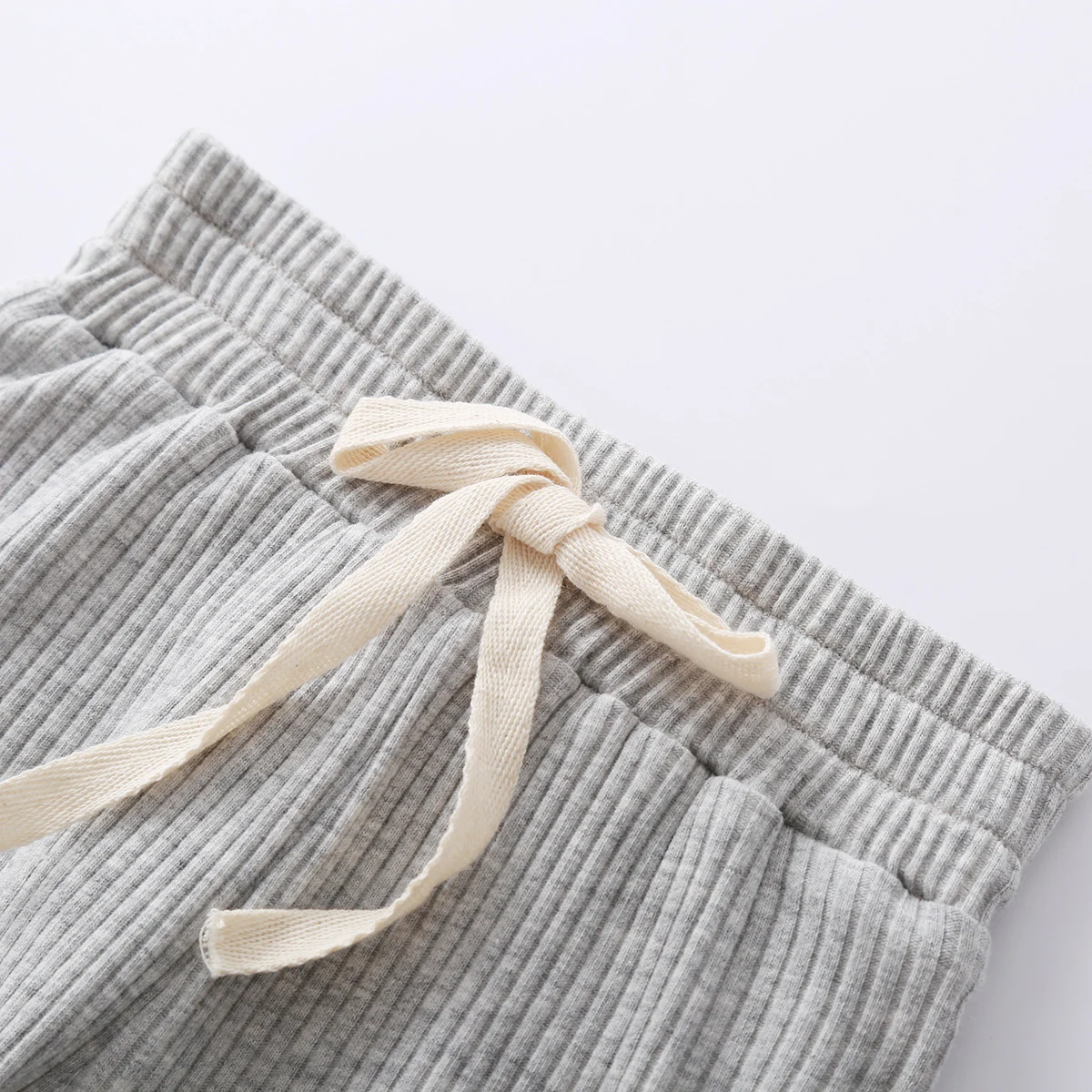 Infant Baby Knit Outfits Suits Buttons O-neck Ribbed solid clothes Long Sleeve Bodysuits Romper Top + Elastic Long Pant - Image 6