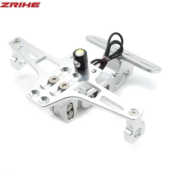 

Universal CNC Motorcycle Adjustable Angle Aluminum License Number Plate Frame Bracket Holder For BMW HP2SPORT K1200R K1200RSPORT