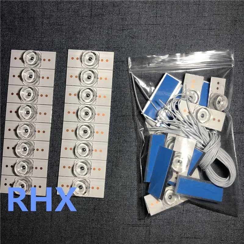 Tira para Luz de Fundo de Led Lente Quadrada de Alumínio para 3v e 6v Reparação de tv Hisense Tcl Konka Skyvale 100 - Image 5