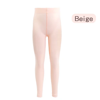 Beige Белая, Бежевая Одежда для маленьких девочек, балетные гимнастические штаны, колготки, леггинсы для танцев, йога, гимнастика, колготки для танцев для девочек, M, L, XL - Цвет: Beige