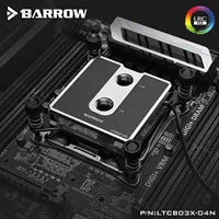 Барроу водоблок для процессора для платформы Intel X99 5V 3Pin LRC2.0 высокой плотности струйного типа микро-Водный водяного охлаждения новое поступление - Цвет лезвия: Brass version