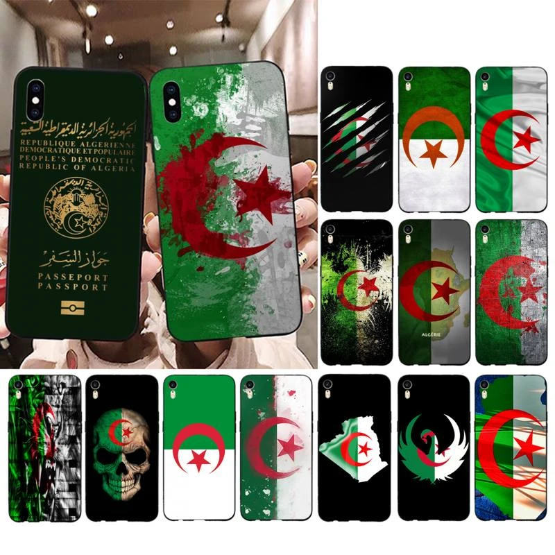 best case for iphone 12 pro max Algerian Algeria Flag Passport Phone Case for iPhone 13 11 12 pro XS MAX 8 7 6 6S Plus X 5S SE 2020 XR cover iphone 12 pro max clear case