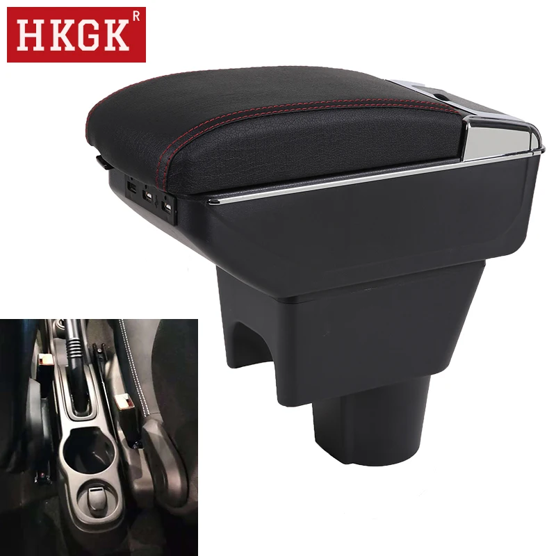 

Armrest For Renault Dacia Duster Arm Rest Dual layer central Store content box USB Charging car-styling decoration Accessories