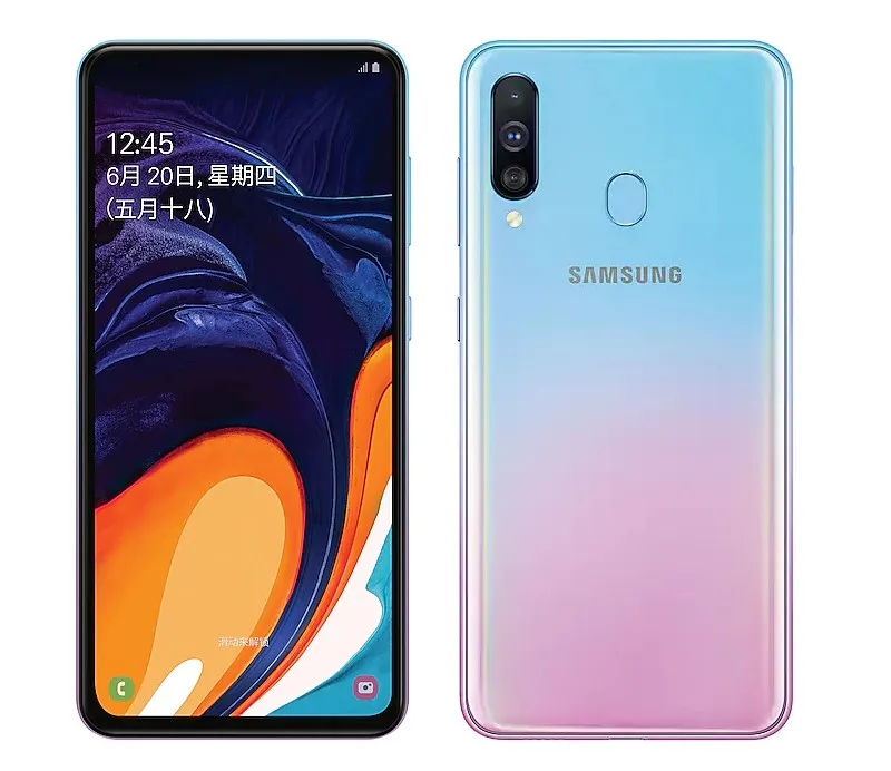 Samsung Galaxy A60 A6060 двусимочный 6 ГБ Оперативная память 64/128 ГБ Встроенная память LTE мобильный телефон, четыре ядра, 6," 4 Камера Snapdragon 675 NFC