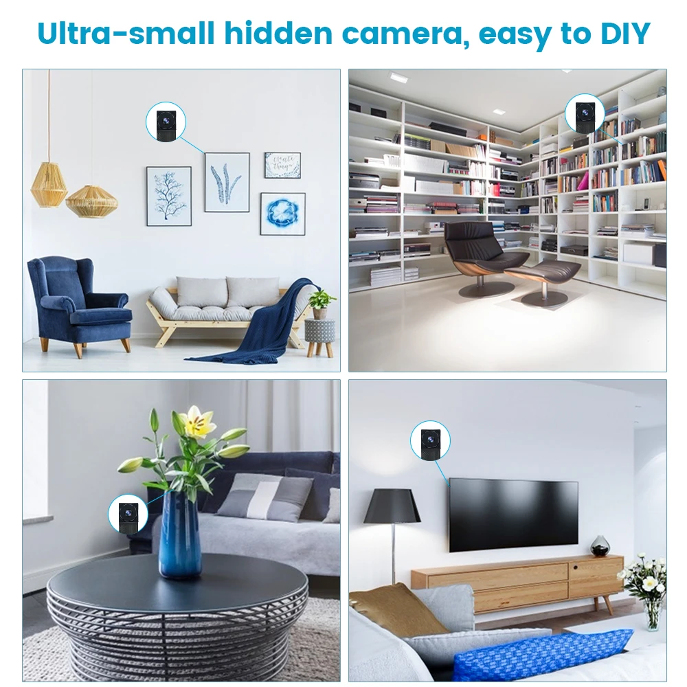 Yoothi Tuya Mini IP Camera WIFI Mini Camcorders 1080P Video Recorder Night Vision Secret Micro Camera WIFI Mini DVR Video Camera