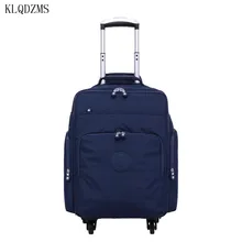 KLQDZMS 16 дюймов мужской Оксфордский чемодан на колесиках для путешествий, сумки на колесиках, женские сумки на колесиках, багаж на колесиках, деловой чемодан