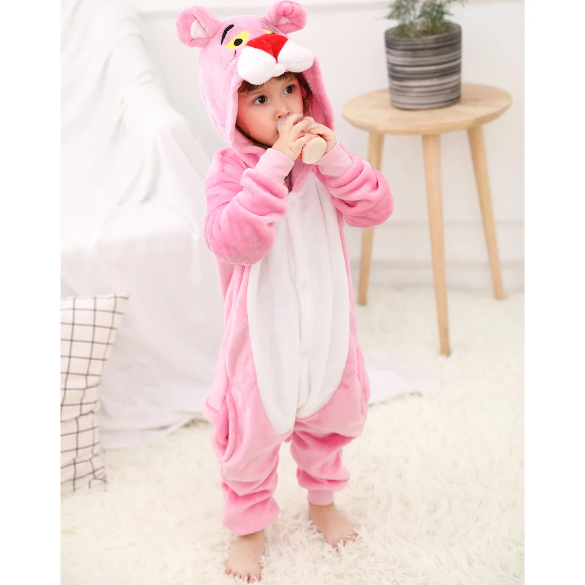 Kigurumi/Детские фланелевые пижамы; детская зимняя одежда для сна; комбинезоны для мальчиков; пижамный комплект для девочек; Пижама с единорогом, тигром, пандой, стежком и животными