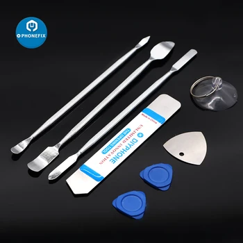 3/8pcs strumento universale di apertura di riparazione del telefono cellulare kit Spudger in metallo cellulare smontare piede di porco Set di utensili manuali per telefono a leva in acciaio