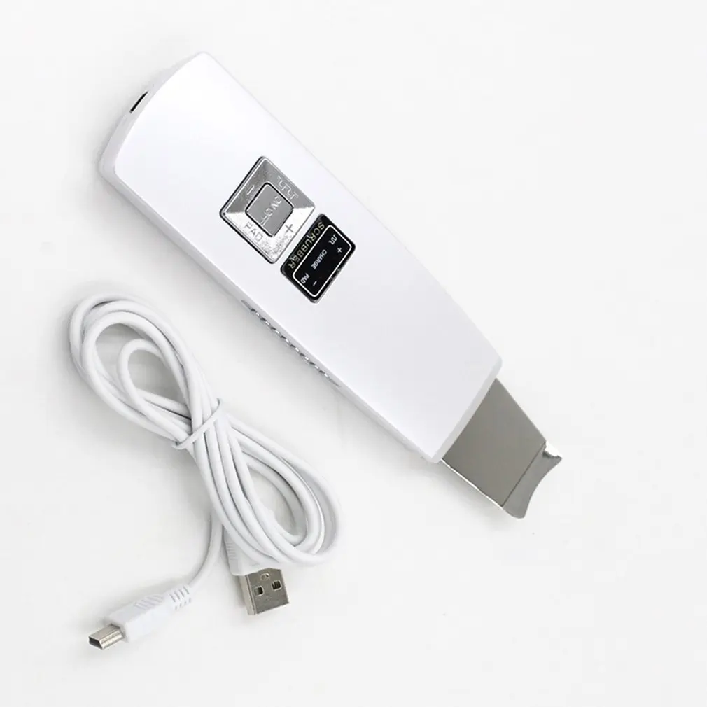 

Ultrasonic Skin Scrubber Cleaner Face Cleaning Acne Removal Facial Spa Massager Ultrasound