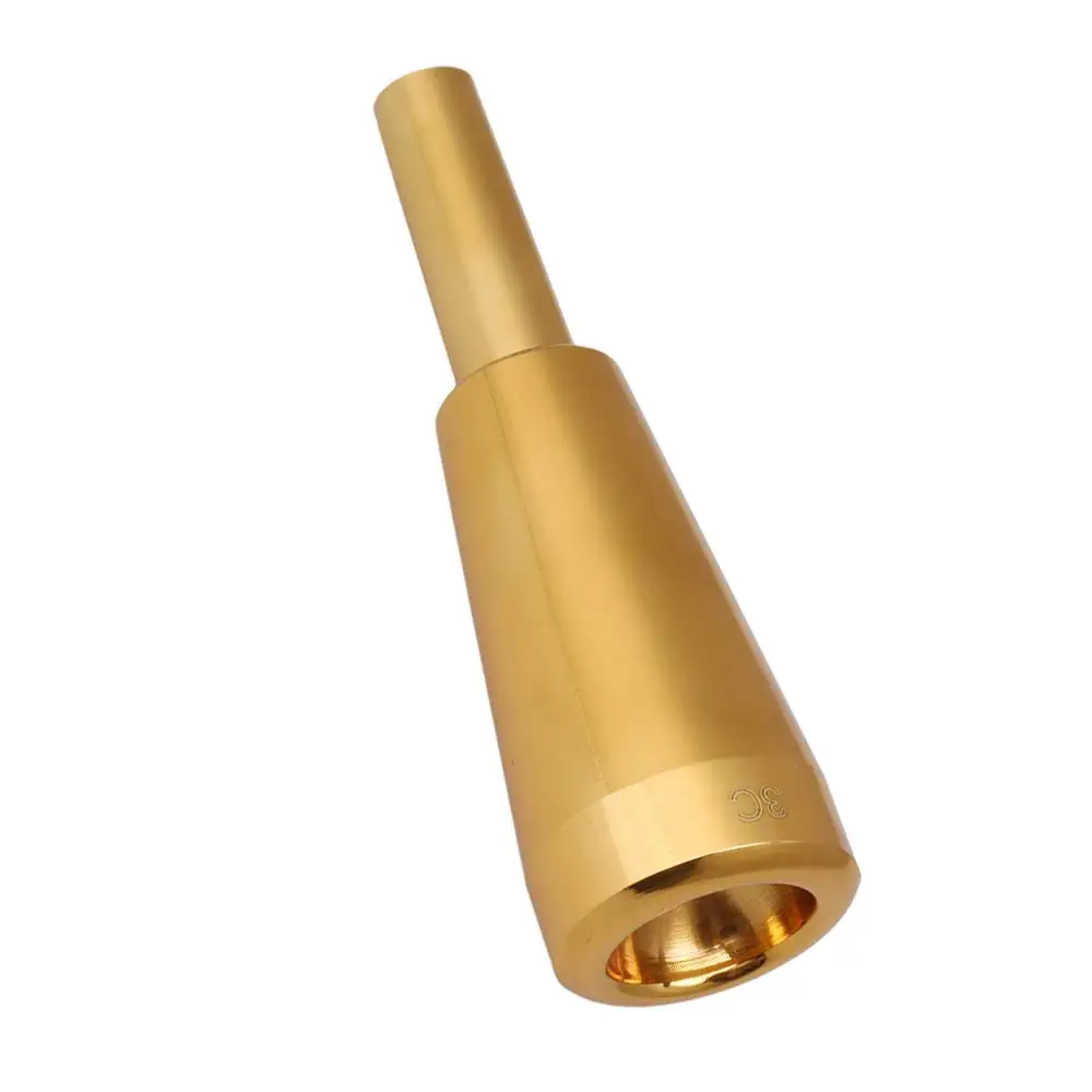 

8.7x 2.7cm Golden Heavy Trumpet Mouthpiece Musical Instrument Accessory 3c fits Most Standard Trumpets