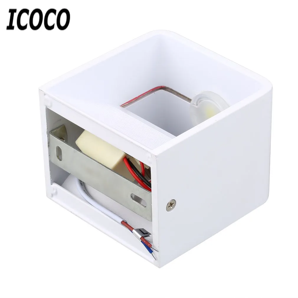 ICOCO, 1 шт., современный 3W, Квадратный светодиодный настенный светильник, бра, светильник, для внутреннего коридора, балкона, спальни, прихожей, украшение дома, распродажа